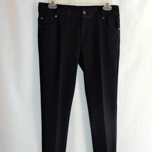 Tory Burch Black Knit Skinny Leg Stretch Jeans in Size XS